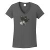 Ladies Heavy Cotton ™ 100% Cotton V Neck T Shirt Thumbnail