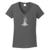 Ladies Heavy Cotton ™ 100% Cotton V Neck T Shirt Thumbnail