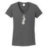 Ladies Heavy Cotton ™ 100% Cotton V Neck T Shirt Thumbnail