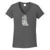 Ladies Heavy Cotton ™ 100% Cotton V Neck T Shirt Thumbnail