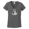 Ladies Heavy Cotton ™ 100% Cotton V Neck T Shirt Thumbnail