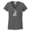 Ladies Heavy Cotton ™ 100% Cotton V Neck T Shirt Thumbnail