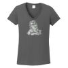 Ladies Heavy Cotton ™ 100% Cotton V Neck T Shirt Thumbnail