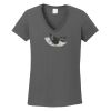 Ladies Heavy Cotton ™ 100% Cotton V Neck T Shirt Thumbnail