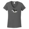 Ladies Heavy Cotton ™ 100% Cotton V Neck T Shirt Thumbnail