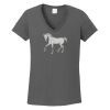 Ladies Heavy Cotton ™ 100% Cotton V Neck T Shirt Thumbnail