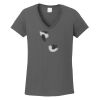 Ladies Heavy Cotton ™ 100% Cotton V Neck T Shirt Thumbnail