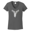 Ladies Heavy Cotton ™ 100% Cotton V Neck T Shirt Thumbnail