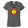 Ladies Heavy Cotton ™ 100% Cotton V Neck T Shirt Thumbnail