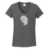 Ladies Heavy Cotton ™ 100% Cotton V Neck T Shirt Thumbnail