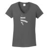 Ladies Heavy Cotton ™ 100% Cotton V Neck T Shirt Thumbnail