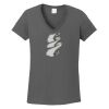 Ladies Heavy Cotton ™ 100% Cotton V Neck T Shirt Thumbnail