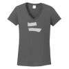 Ladies Heavy Cotton ™ 100% Cotton V Neck T Shirt Thumbnail