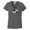 Ladies Heavy Cotton ™ 100% Cotton V Neck T Shirt Thumbnail
