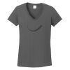 Ladies Heavy Cotton ™ 100% Cotton V Neck T Shirt Thumbnail