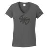 Ladies Heavy Cotton ™ 100% Cotton V Neck T Shirt Thumbnail