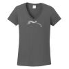Ladies Heavy Cotton ™ 100% Cotton V Neck T Shirt Thumbnail