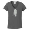 Ladies Heavy Cotton ™ 100% Cotton V Neck T Shirt Thumbnail