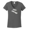 Ladies Heavy Cotton ™ 100% Cotton V Neck T Shirt Thumbnail