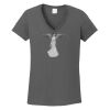 Ladies Heavy Cotton ™ 100% Cotton V Neck T Shirt Thumbnail