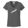 Ladies Heavy Cotton ™ 100% Cotton V Neck T Shirt Thumbnail