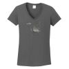 Ladies Heavy Cotton ™ 100% Cotton V Neck T Shirt Thumbnail