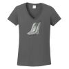Ladies Heavy Cotton ™ 100% Cotton V Neck T Shirt Thumbnail