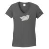Ladies Heavy Cotton ™ 100% Cotton V Neck T Shirt Thumbnail