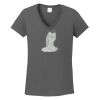 Ladies Heavy Cotton ™ 100% Cotton V Neck T Shirt Thumbnail