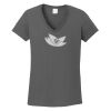 Ladies Heavy Cotton ™ 100% Cotton V Neck T Shirt Thumbnail