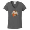 Ladies Heavy Cotton ™ 100% Cotton V Neck T Shirt Thumbnail