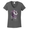 Ladies Heavy Cotton ™ 100% Cotton V Neck T Shirt Thumbnail