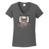 Ladies Heavy Cotton ™ 100% Cotton V Neck T Shirt Thumbnail