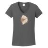 Ladies Heavy Cotton ™ 100% Cotton V Neck T Shirt Thumbnail