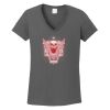 Ladies Heavy Cotton ™ 100% Cotton V Neck T Shirt Thumbnail