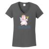 Ladies Heavy Cotton ™ 100% Cotton V Neck T Shirt Thumbnail