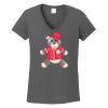 Ladies Heavy Cotton ™ 100% Cotton V Neck T Shirt Thumbnail