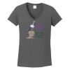 Ladies Heavy Cotton ™ 100% Cotton V Neck T Shirt Thumbnail