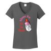 Ladies Heavy Cotton ™ 100% Cotton V Neck T Shirt Thumbnail