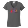 Ladies Heavy Cotton ™ 100% Cotton V Neck T Shirt Thumbnail