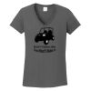 Ladies Heavy Cotton ™ 100% Cotton V Neck T Shirt Thumbnail