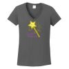 Ladies Heavy Cotton ™ 100% Cotton V Neck T Shirt Thumbnail