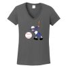 Ladies Heavy Cotton ™ 100% Cotton V Neck T Shirt Thumbnail