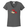 Ladies Heavy Cotton ™ 100% Cotton V Neck T Shirt Thumbnail