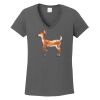 Ladies Heavy Cotton ™ 100% Cotton V Neck T Shirt Thumbnail