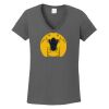 Ladies Heavy Cotton ™ 100% Cotton V Neck T Shirt Thumbnail