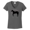 Ladies Heavy Cotton ™ 100% Cotton V Neck T Shirt Thumbnail