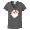 Ladies Heavy Cotton ™ 100% Cotton V Neck T Shirt Thumbnail