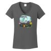 Ladies Heavy Cotton ™ 100% Cotton V Neck T Shirt Thumbnail