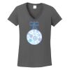 Ladies Heavy Cotton ™ 100% Cotton V Neck T Shirt Thumbnail